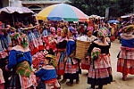 Bacha market on Sunday morning in Lao Cai